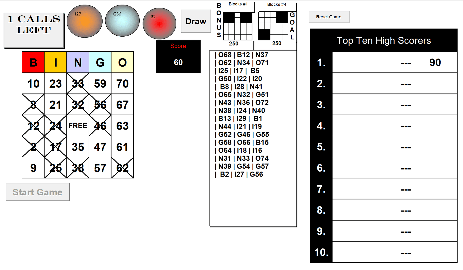 Bingo Game in Excel | XLDB Spreadsheet Solutions