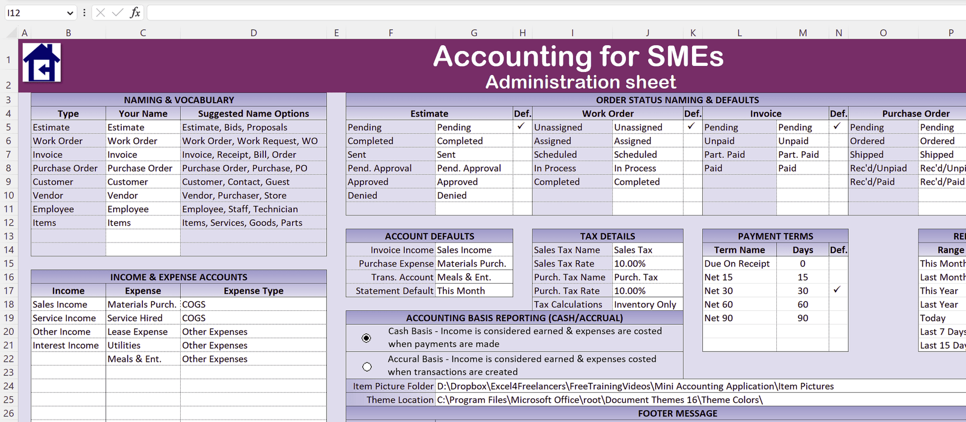 Accounting in Excel - 1