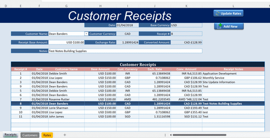 Currency Converter - XLDB Spreadsheet Solutions