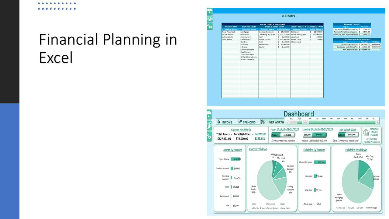 Financial Planning using Excel - XLDB Spreadsheet Solutions