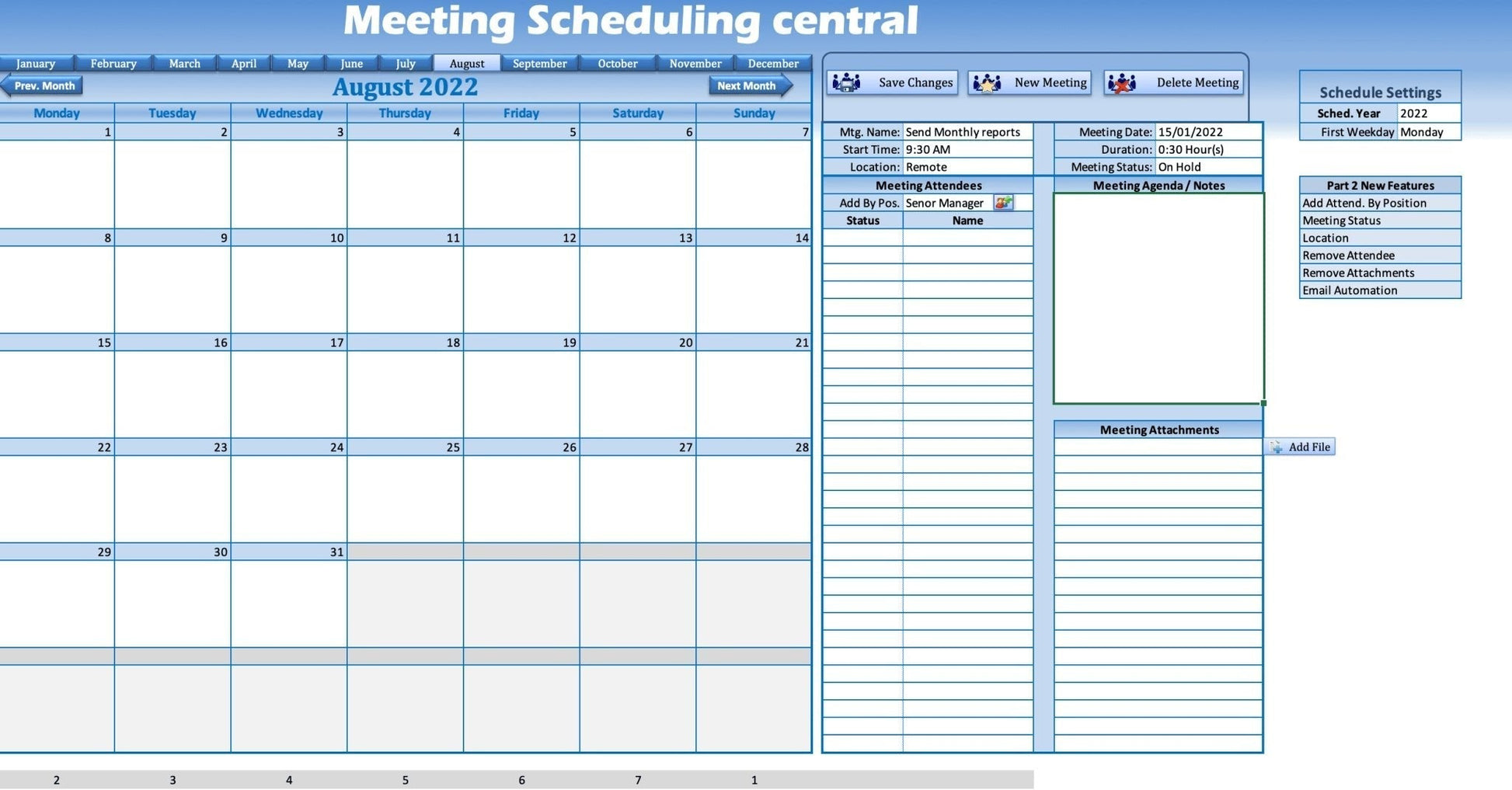 Scheduling and Email Suite - XLDB Spreadsheet Solutions